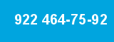 922 464-75-92